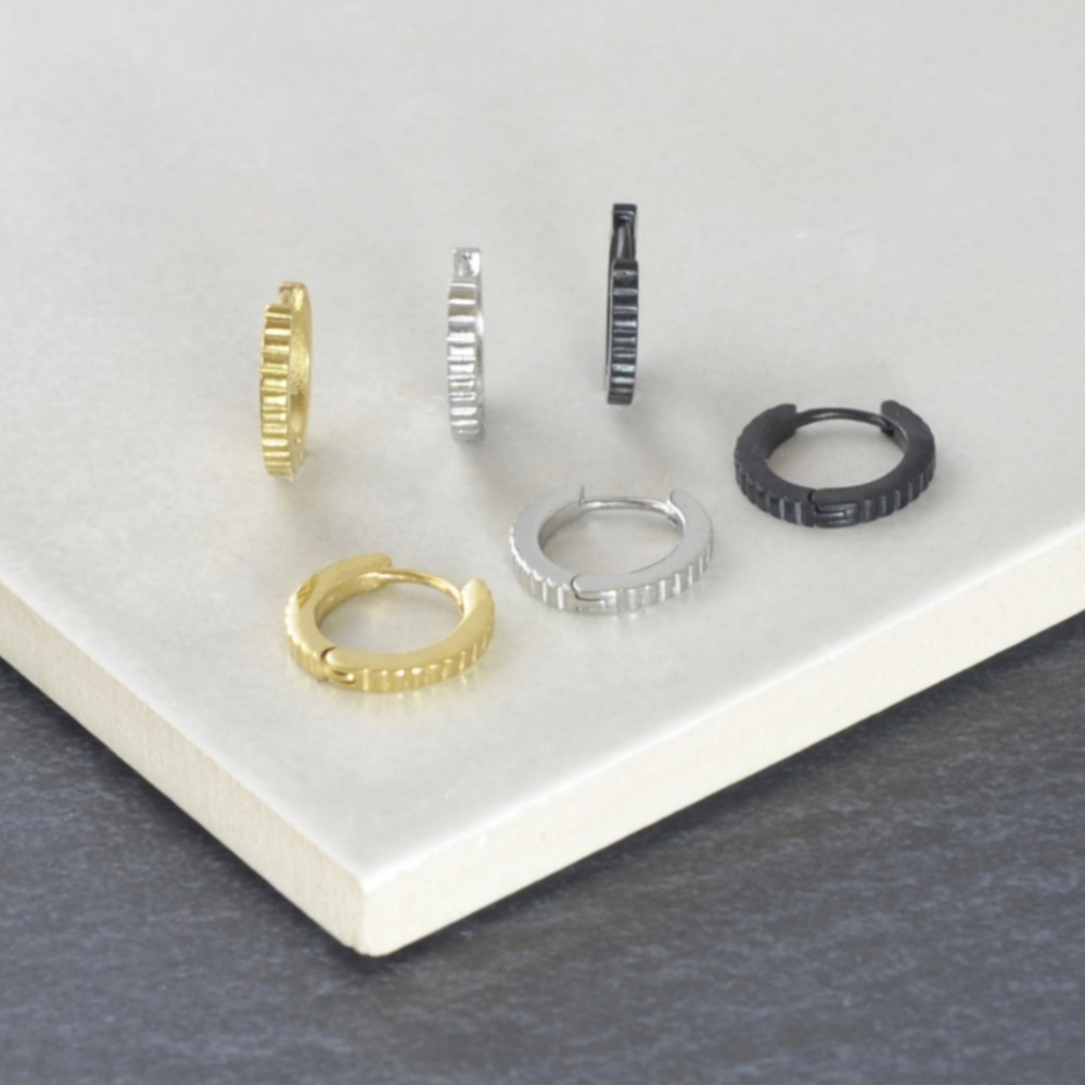 パターンデザインフープピアス